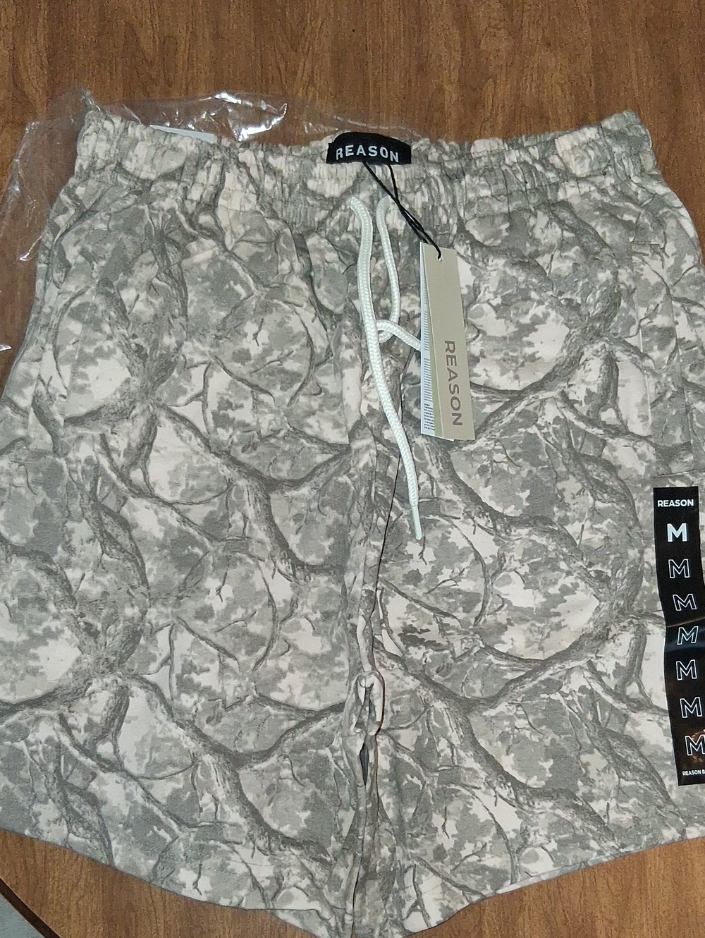 Reason Men's Camo Print Drawstring Shorts